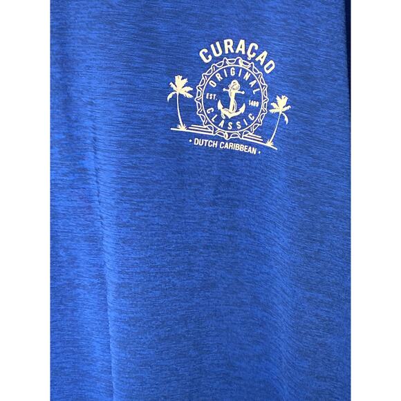 Brand New Sea Life Performance Men's XL Blue Fishing Curaco T-Shirt Short Sleeve - Picture 2 of 7